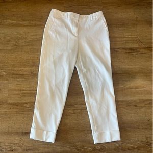 White House Black Market White Crop Pants